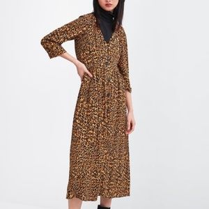NEW Zara Leopard Dress